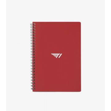 T1 Logo Notebook - Red